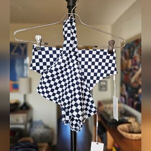 MIKOH Checkered Aquarium Bikini